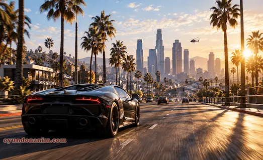 GTA 5 Grafik Ayarları ile yüksek FPS ve gerçekçi şehir grafikleri